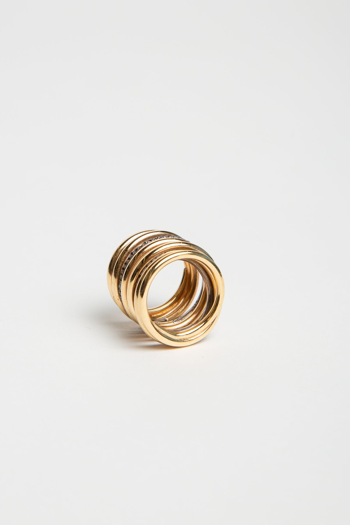 JOANNE FISKE | GOLD 7 ROW SPIRAL RING - MAXFIELD LA