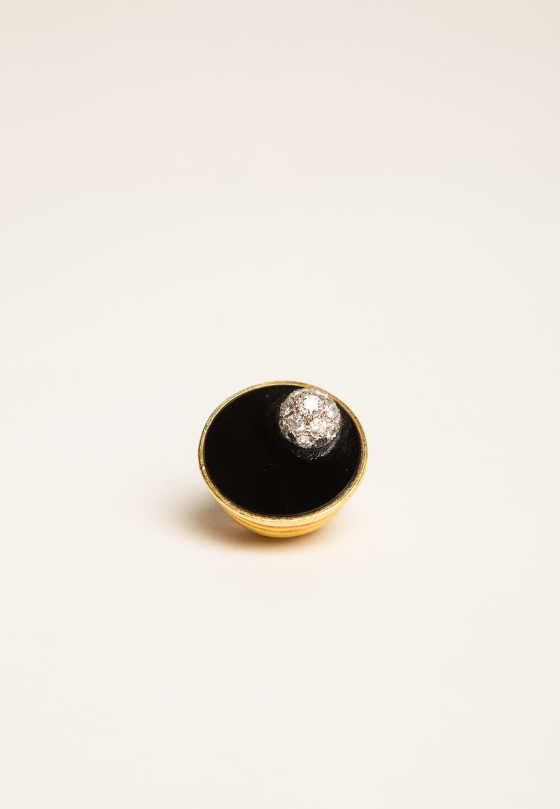 MAXFIELD PRIVATE COLLECTION | 70'S MODERNIST ONYX RING