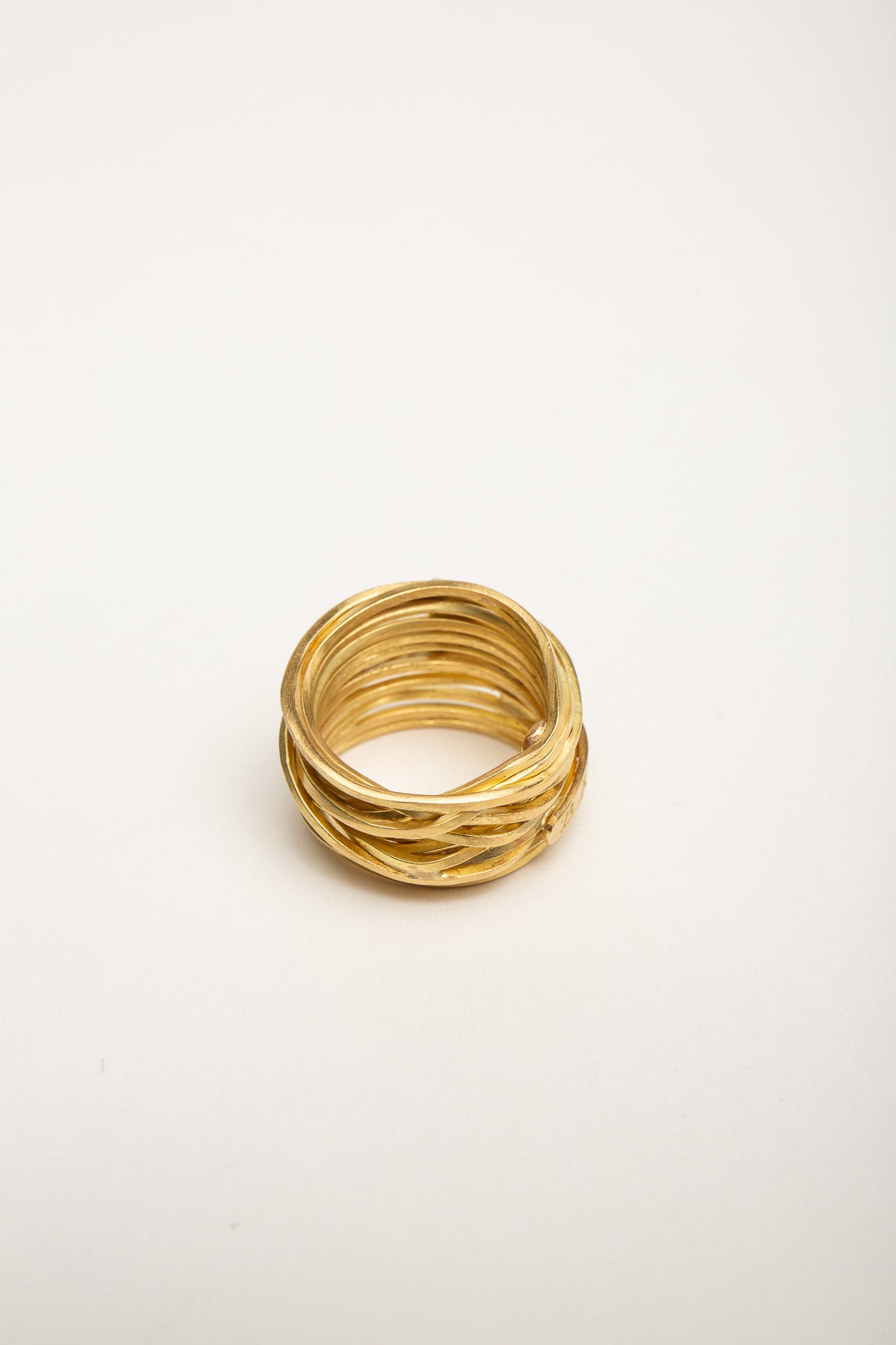 BOAZ KASHI | 18K GOLD STACKED WIRE RING