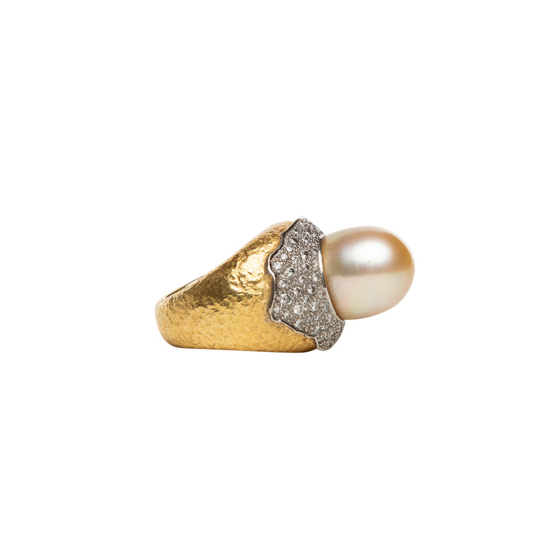 MAXFIELD COLLECTION | 70'S ANDREW GRIMA PEARL RING