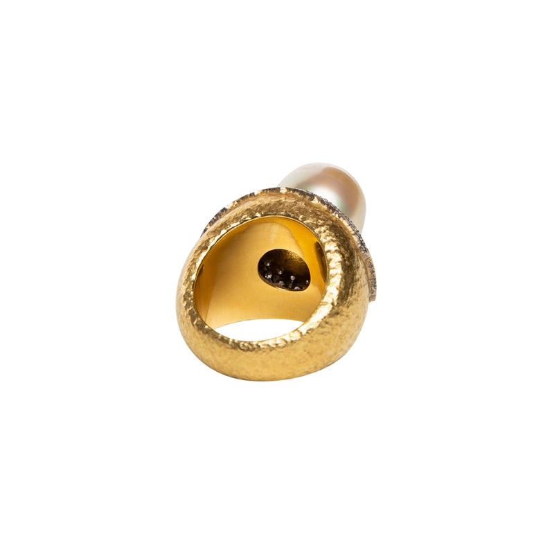 MAXFIELD COLLECTION | 70'S ANDREW GRIMA PEARL RING