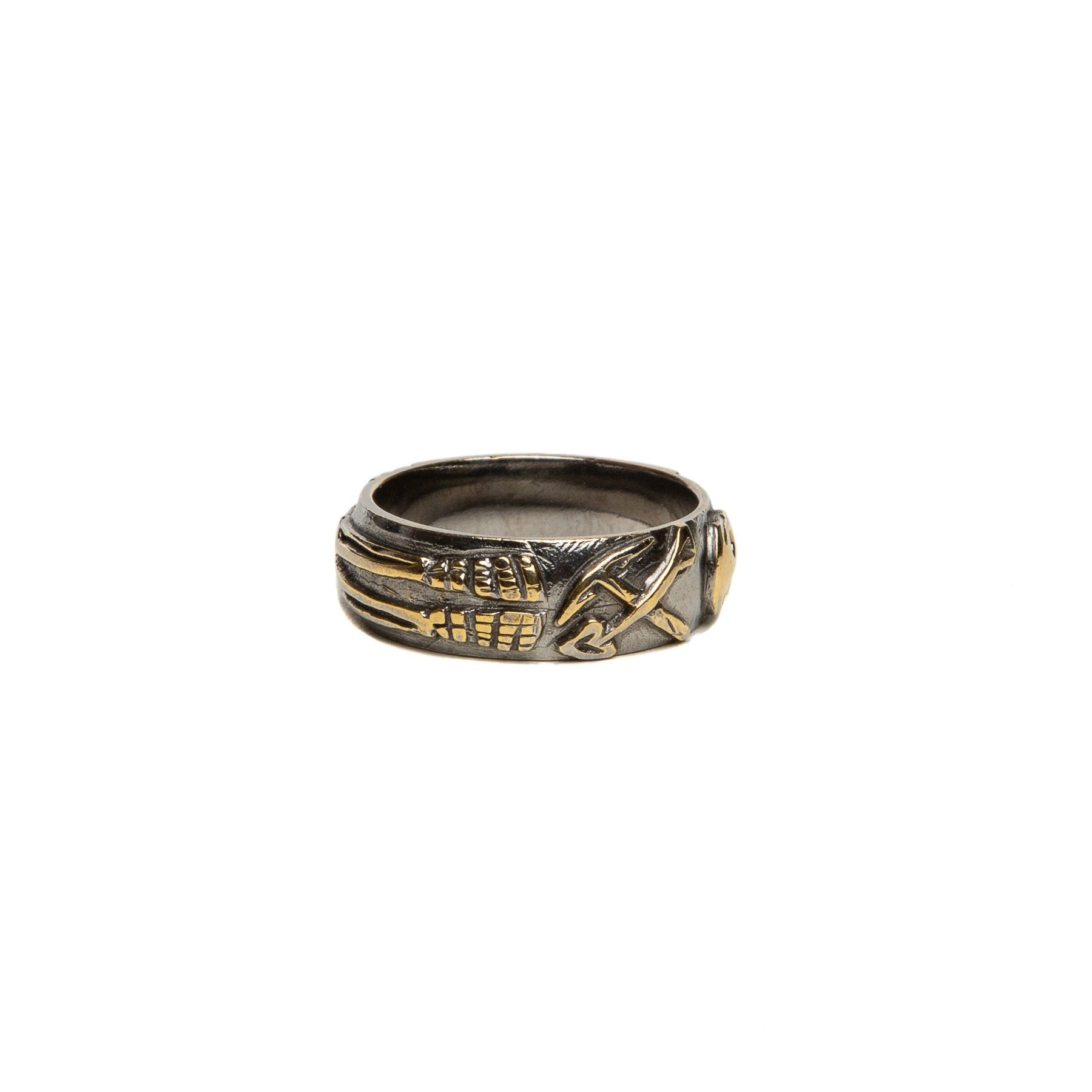 MAXFIELD PRIVATE COLLECTION | OXIDIZED SKELETON BAND