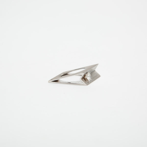 HADAR NORNBERG | WHITE GOLD SPATIAL RING