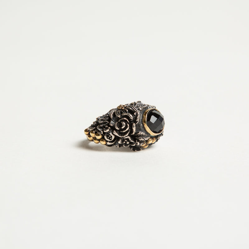 UGO CACCIATORI | ONYX FOLIAGE SOLITARY RING