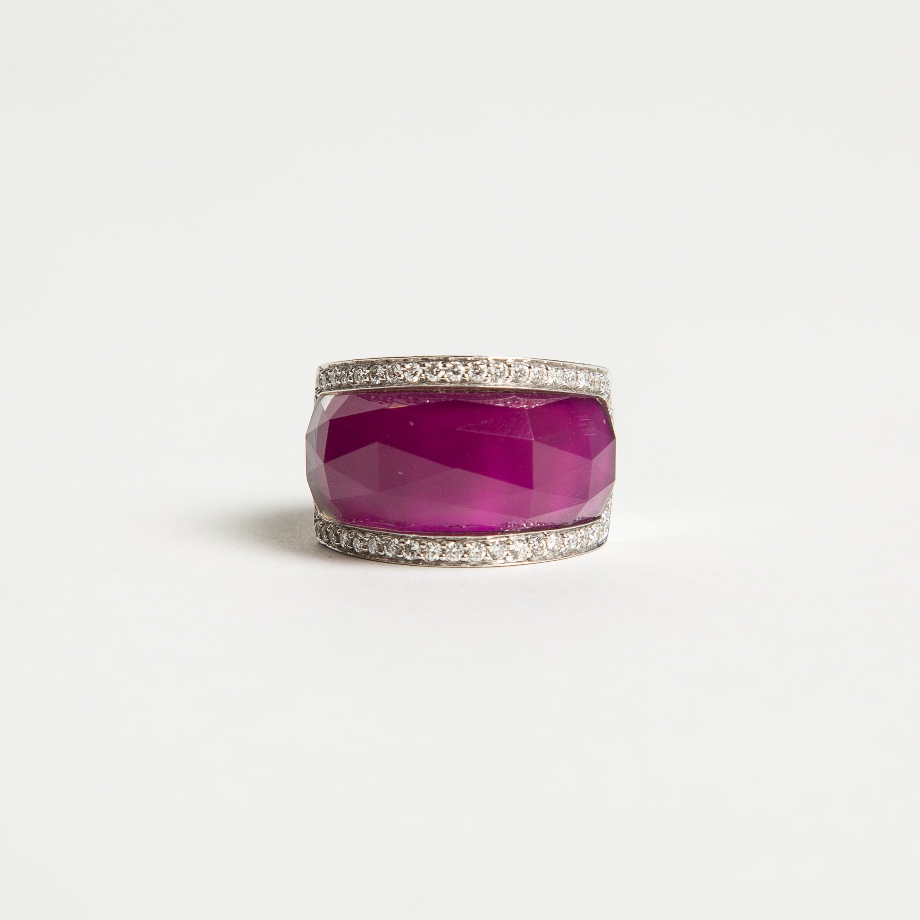 STEPHEN WEBSTER | AGATE DIAMOND HAZE RING - MAXFIELD LA