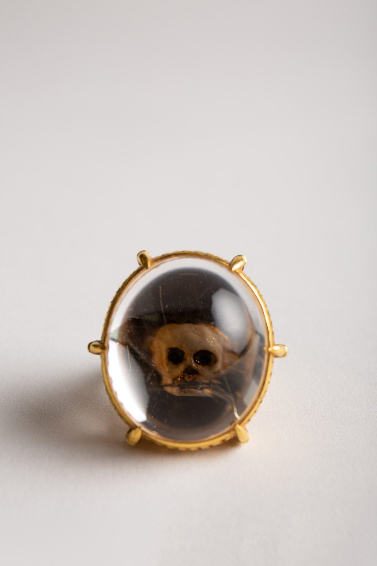 CODOGNATO | 1950'S OVAL CRYSTAL SKULL RING