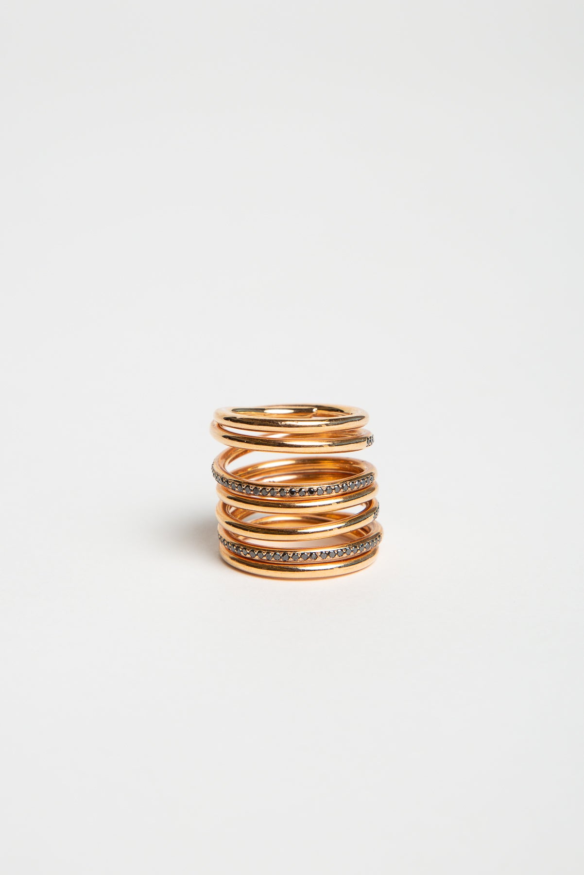 JOANNE FISKE | BLACK DIAMOND SPIRAL RING - MAXFIELD LA