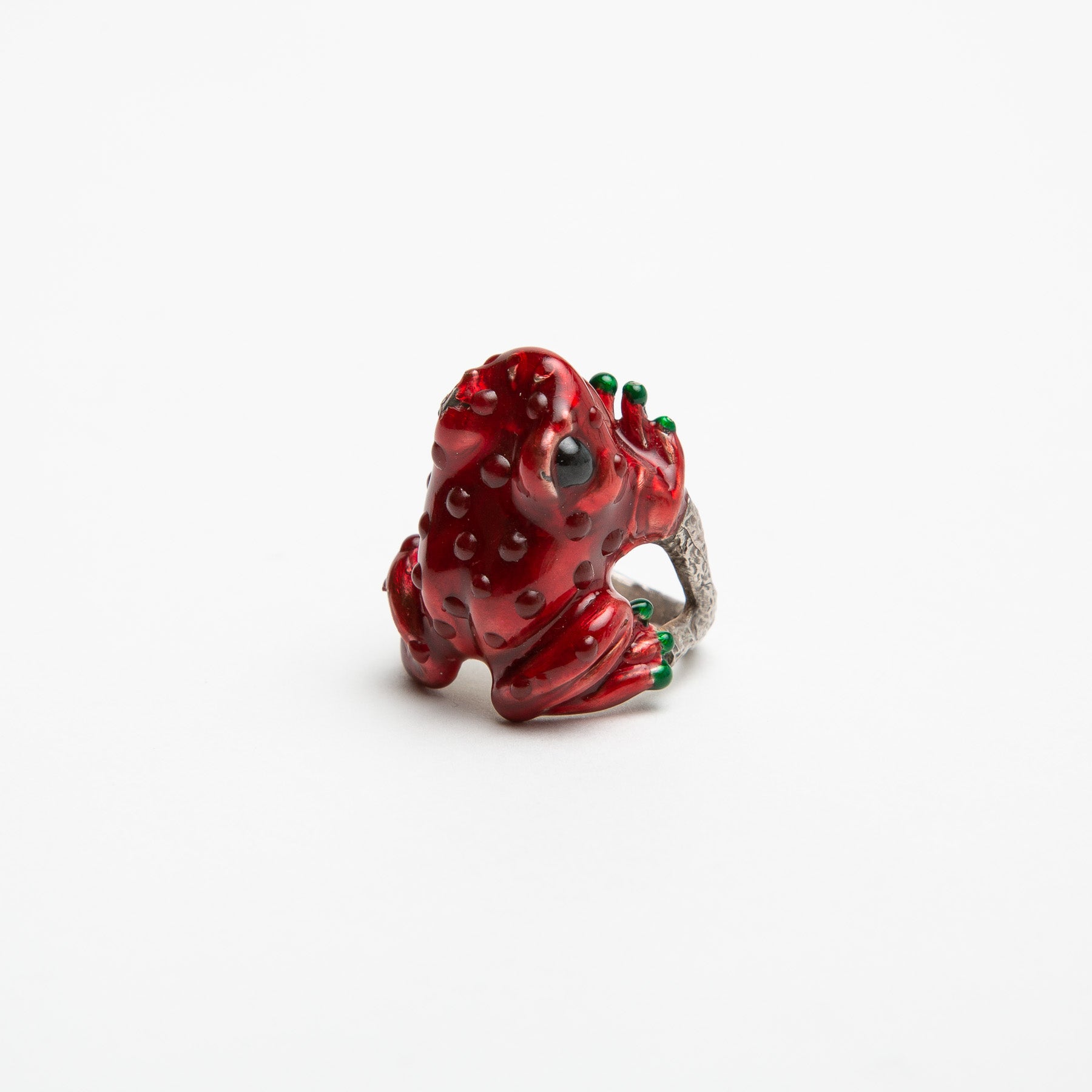 DELFINA DELETTREZ | ENAMEL FROG RING