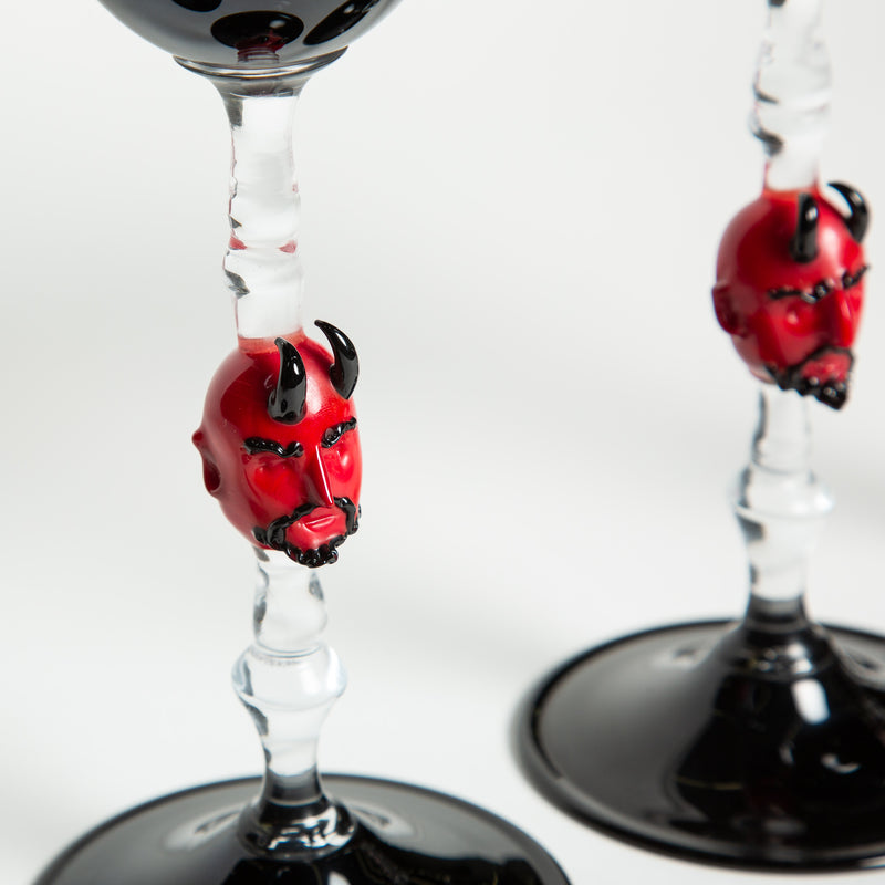 MAXFIELD COLLECTION | SET 4 DEVIL WINE GLASSES