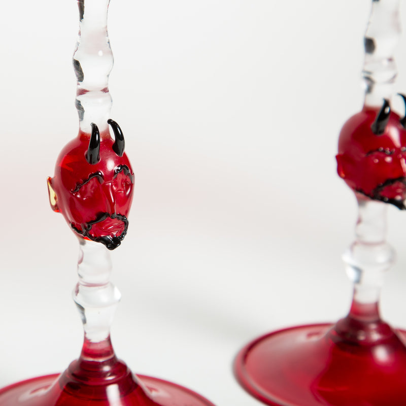 MAXFIELD COLLECTION | SET 4 DEVIL WINE GLASSES