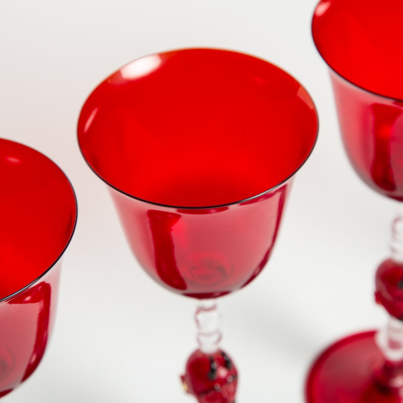 MAXFIELD COLLECTION | SET 4 DEVIL WINE GLASSES