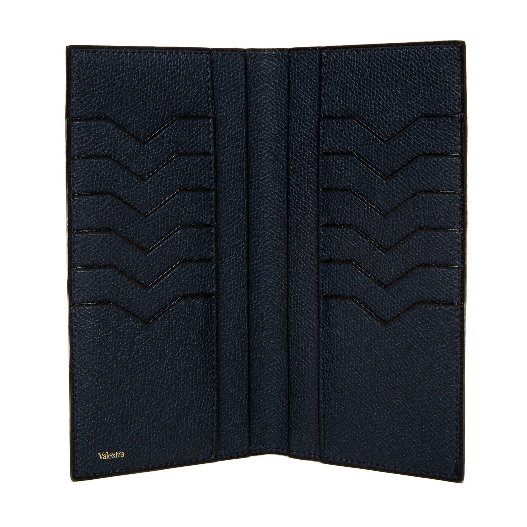 VALEXTRA | VERTICAL LEATHER WALLET - MAXFIELD LA