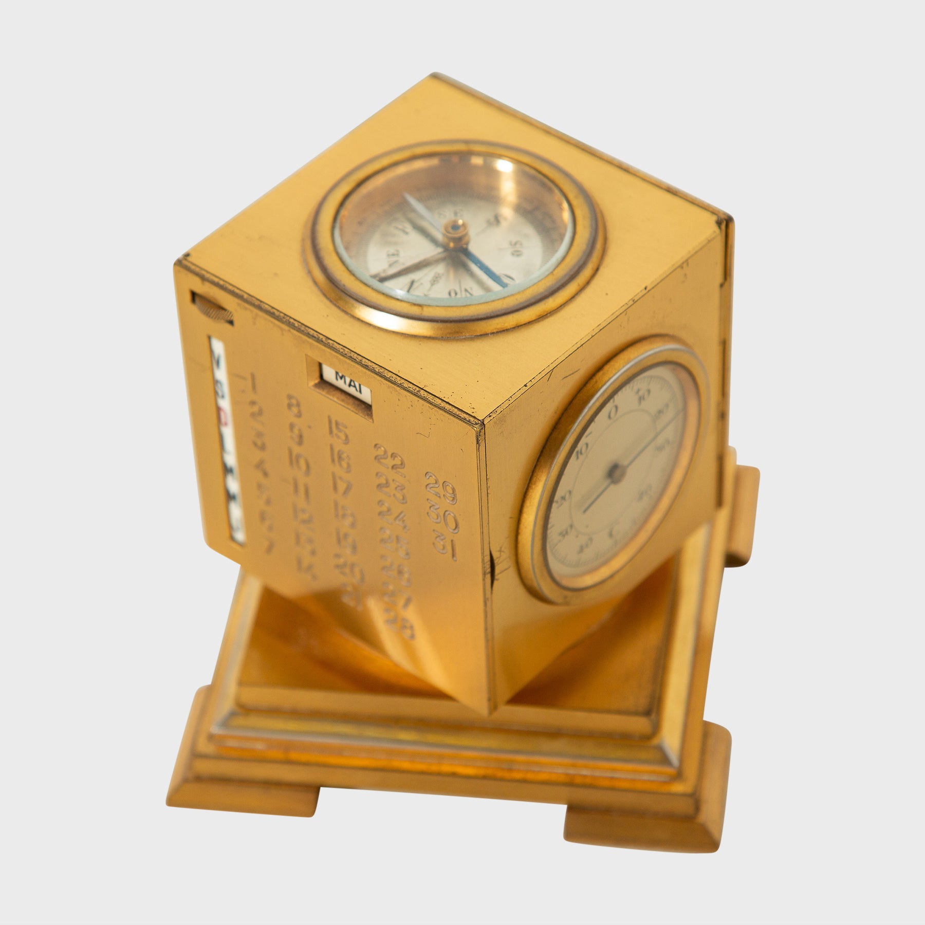 MAXFIELD PRIVATE COLLECTION | 1960'S KIRBY BEARD CUBE CLOCK
