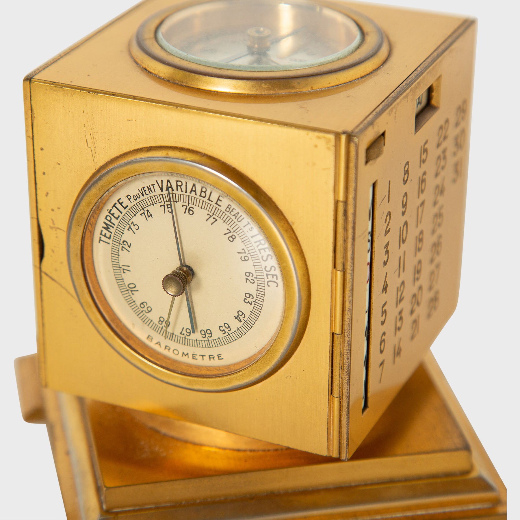 MAXFIELD PRIVATE COLLECTION | 1960'S KIRBY BEARD CUBE CLOCK