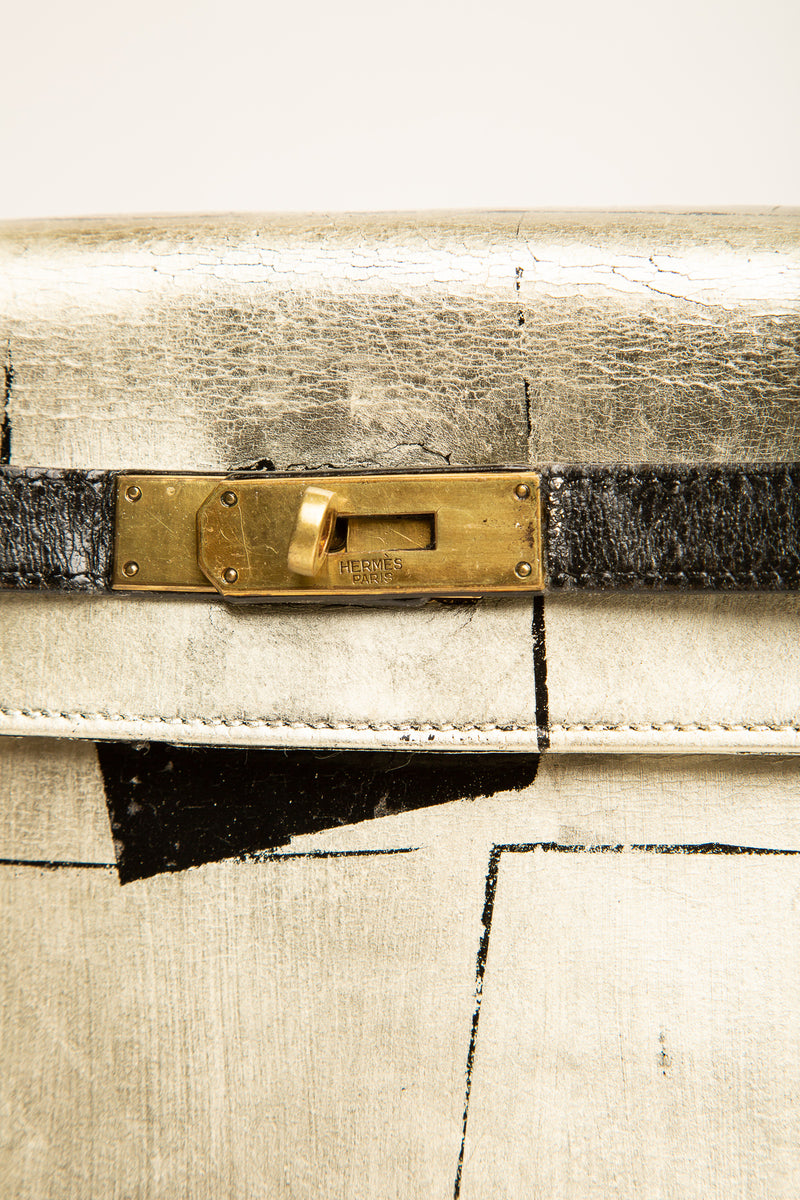 ALEXX BROWN | VINTAGE HERMÈS KELLY WHITE GOLD BAG