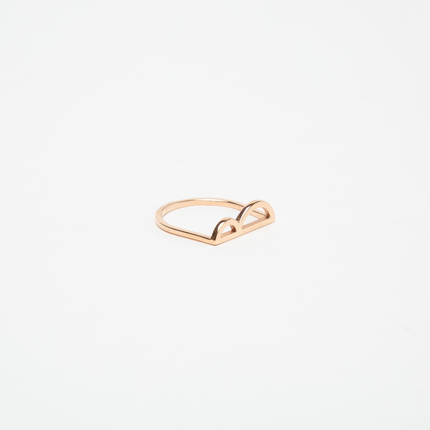 KWIT | 14K ROSE GOLD LETTER B RING - MAXFIELD LA