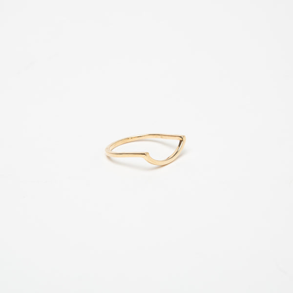 KWIT | 14K GOLD LETTER C RING