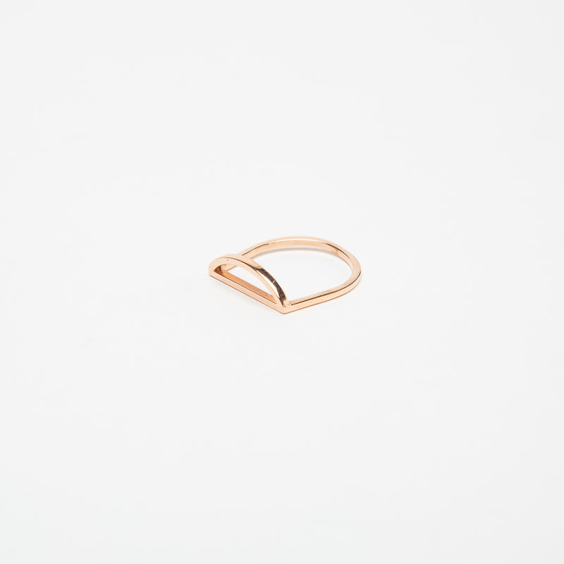 KWIT | 14K ROSE GOLD LETTER D RING