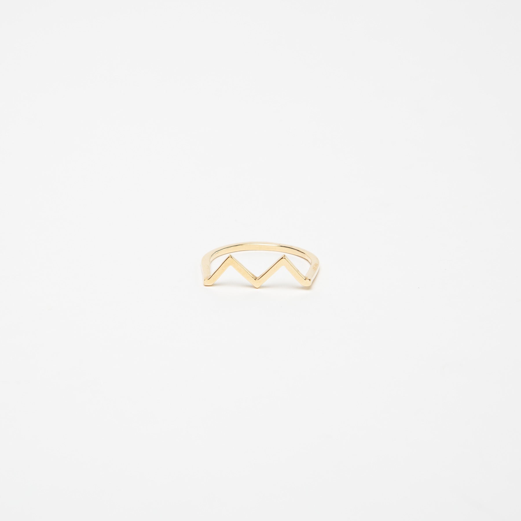 KWIT | 14K GOLD MW ZIG ZAG RING - MAXFIELD LA