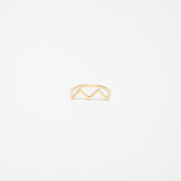KWIT | 14K GOLD MW ZIG ZAG RING