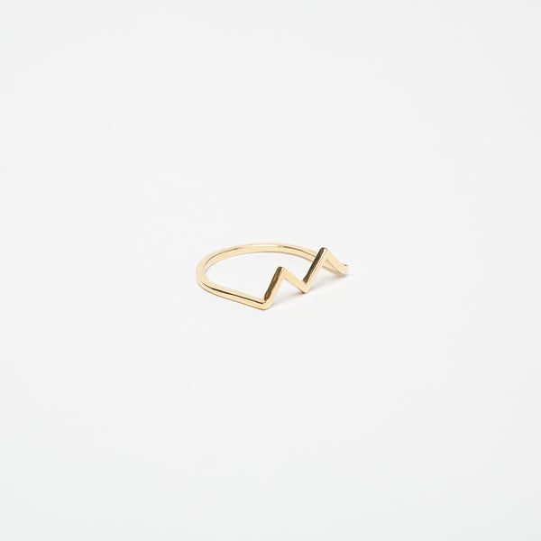 KWIT | 14K GOLD MW ZIG ZAG RING