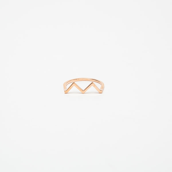 KWIT | 14K GOLD MW ZIG ZAG RING