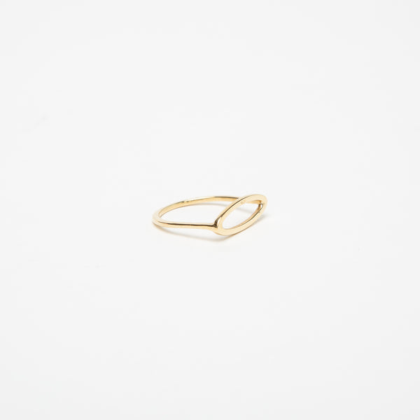 KWIT | 14K GOLD LETTER O RING