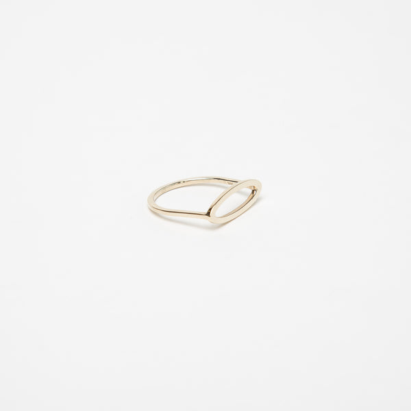 KWIT | 14K GOLD LETTER O RING