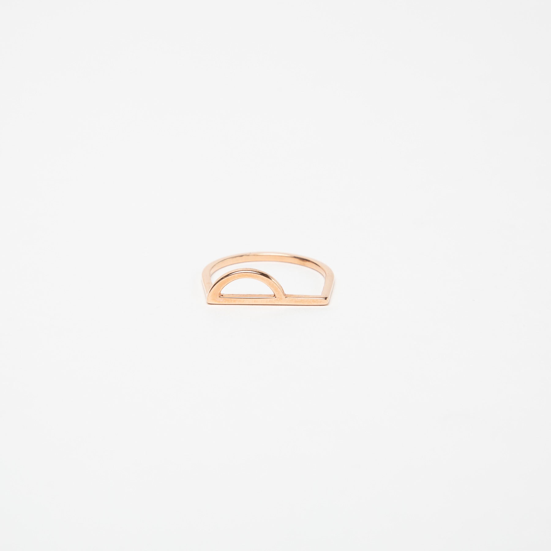 KWIT | 14K ROSE GOLD LETTER P RING - MAXFIELD LA