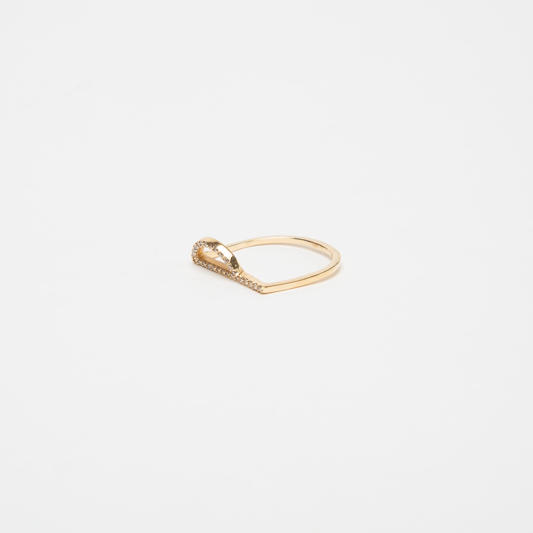 KWIT | LETTER P DIAMOND RING - MAXFIELD LA