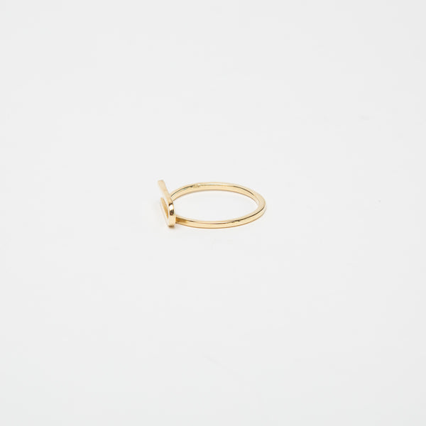 KWIT | 14K GOLD LETTER U RING