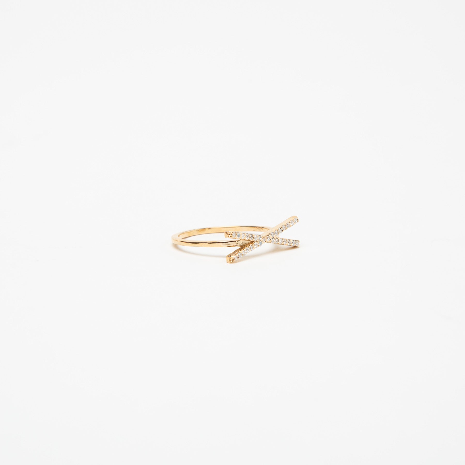 KWIT | LETTER X DIAMOND RING - MAXFIELD LA