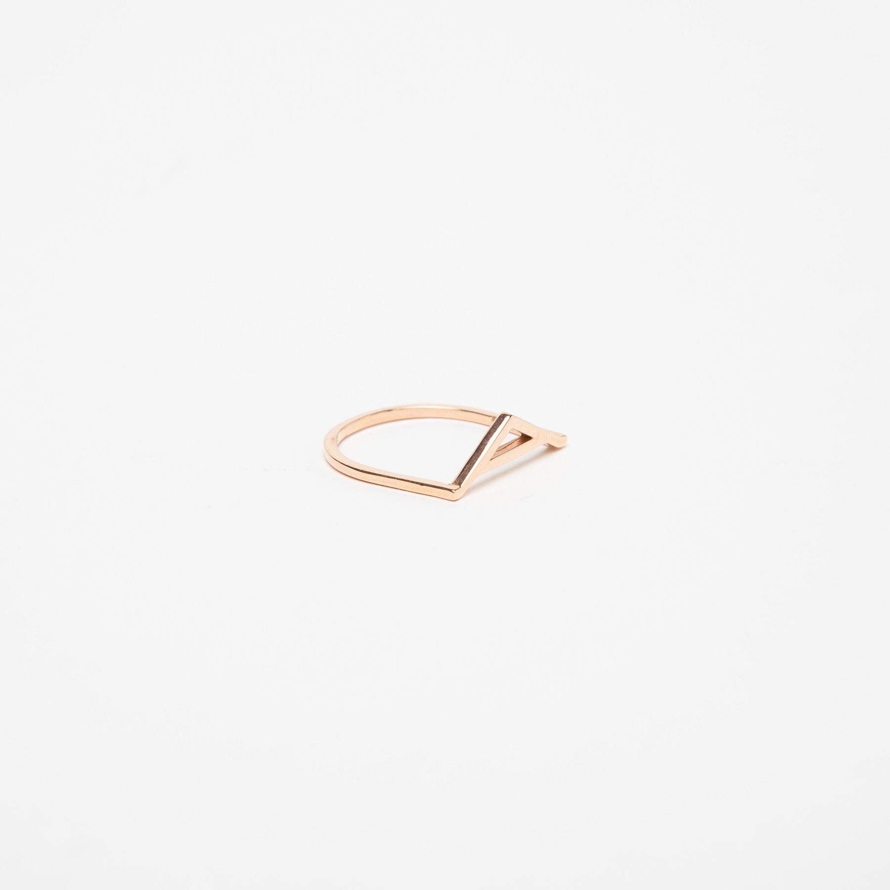 KWIT | 14K ROSE GOLD LETTER A RING - MAXFIELD LA