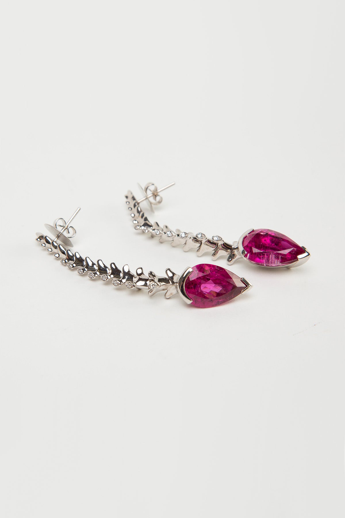 SHAUN LEANE | RUBELITE DROP EARRINGS - MAXFIELD LA