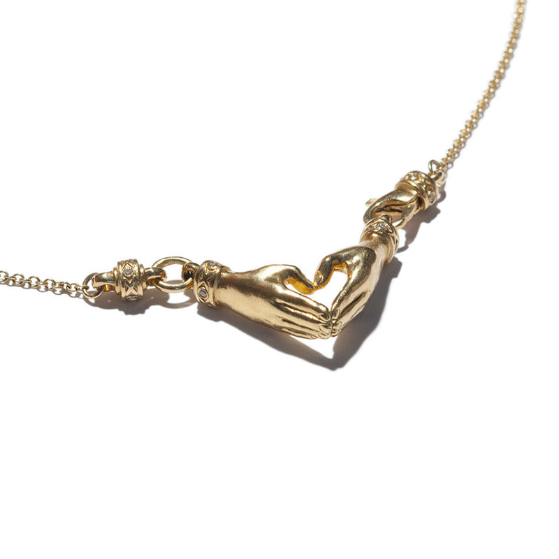 J & F | MY HEART SMALL GOLD NECKLACE