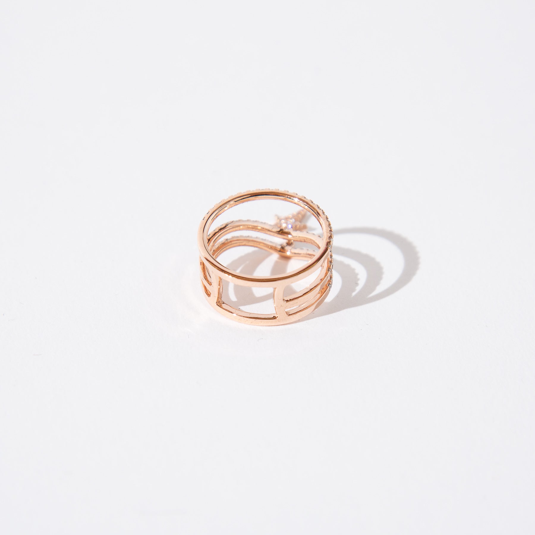 DIANE KORDAS | COSMOS EXPLOSION TRIPLE CURVED DIAMOND RING - MAXFIELD LA
