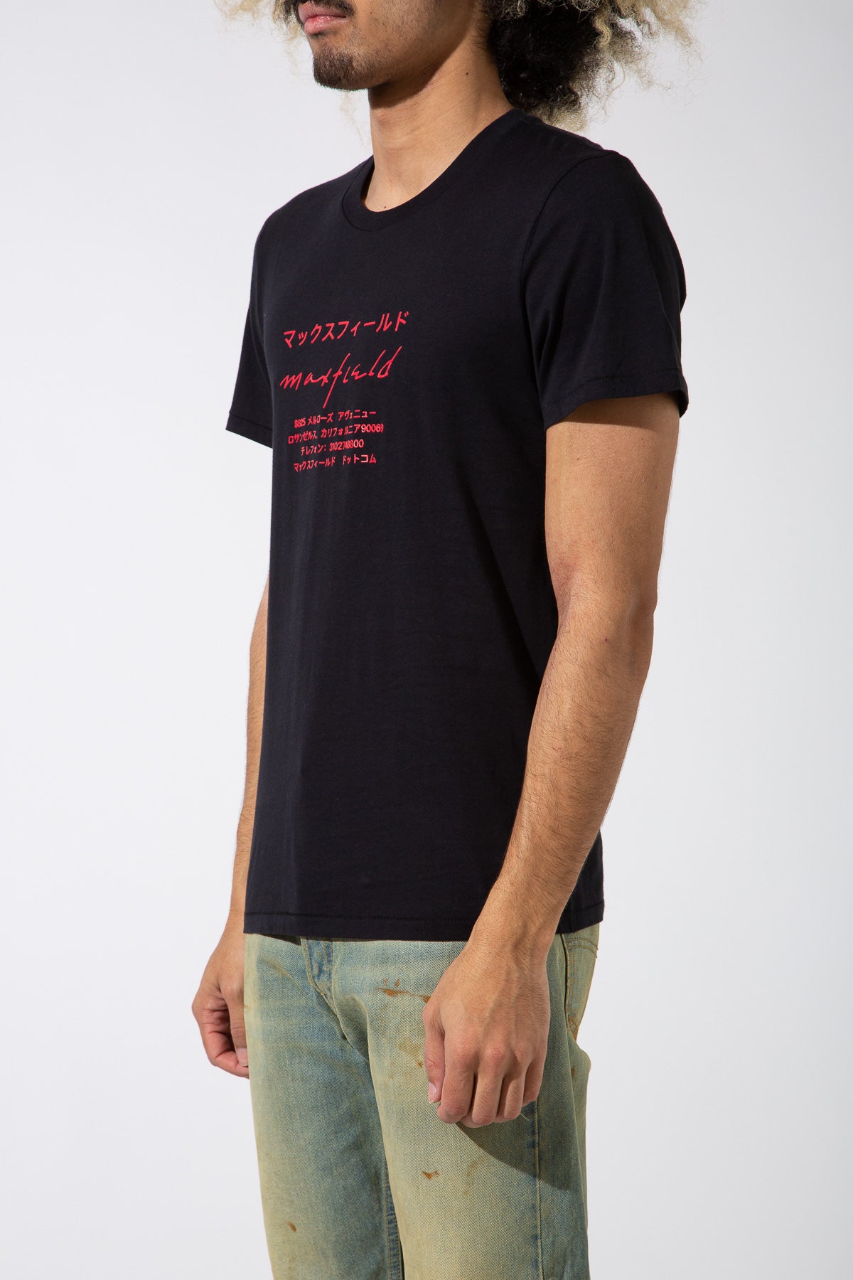 MAXFIELD MERCH COLLECTION | JAPANESE LOGO SHORT SLEEVE TEE - MAXFIELD LA