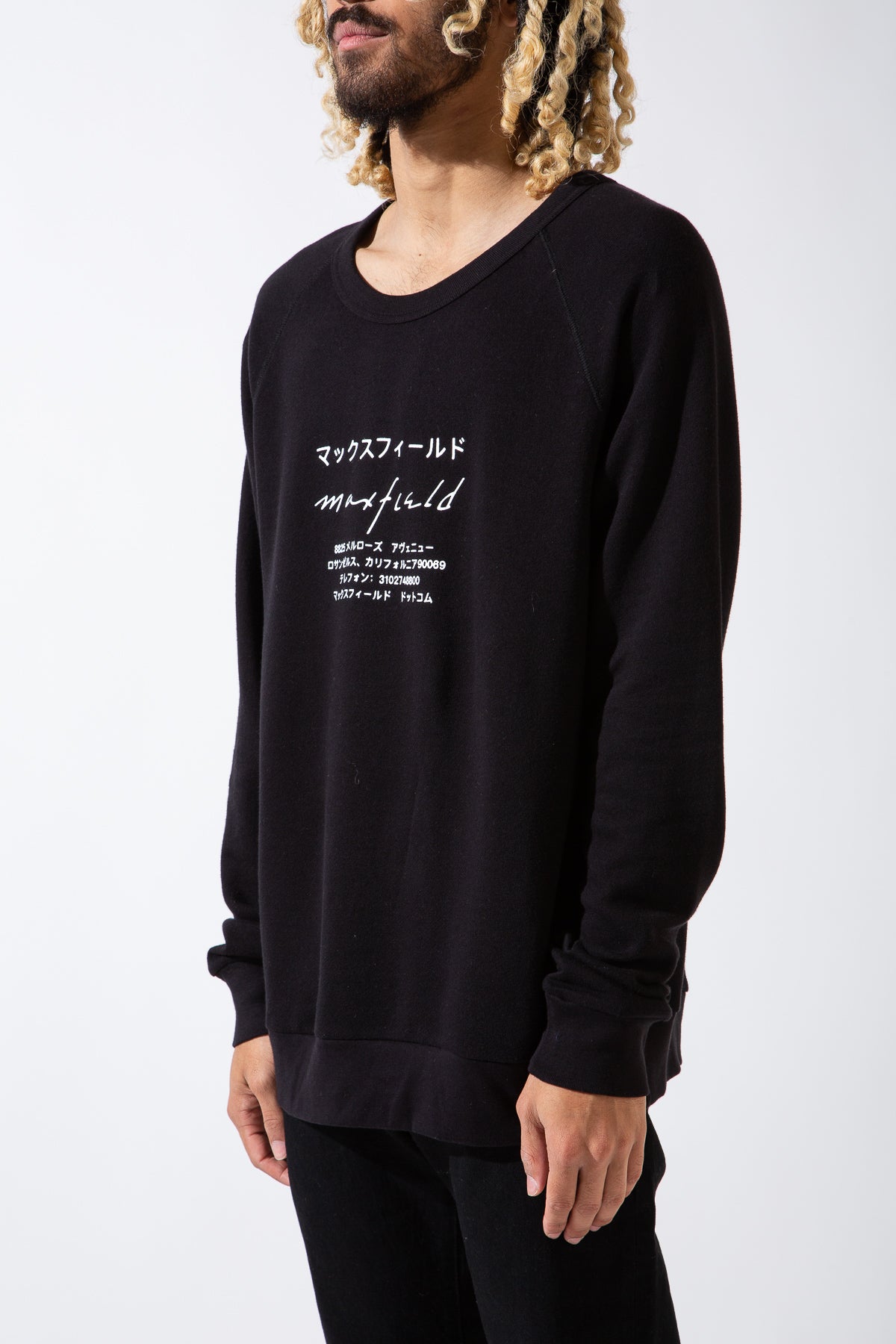 MAXFIELD MERCH COLLECTION | JAPANESE LOGO CREWNECK - MAXFIELD LA