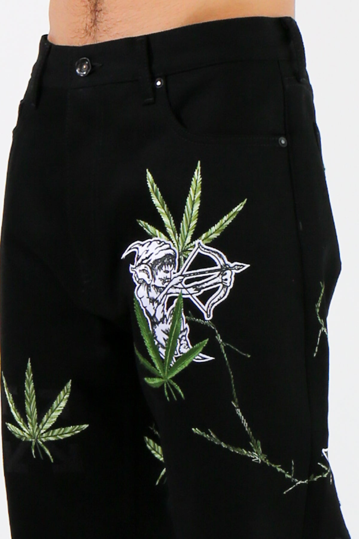 OFF-WHITE | WEED SKATE FIT JEANS - MAXFIELD LA