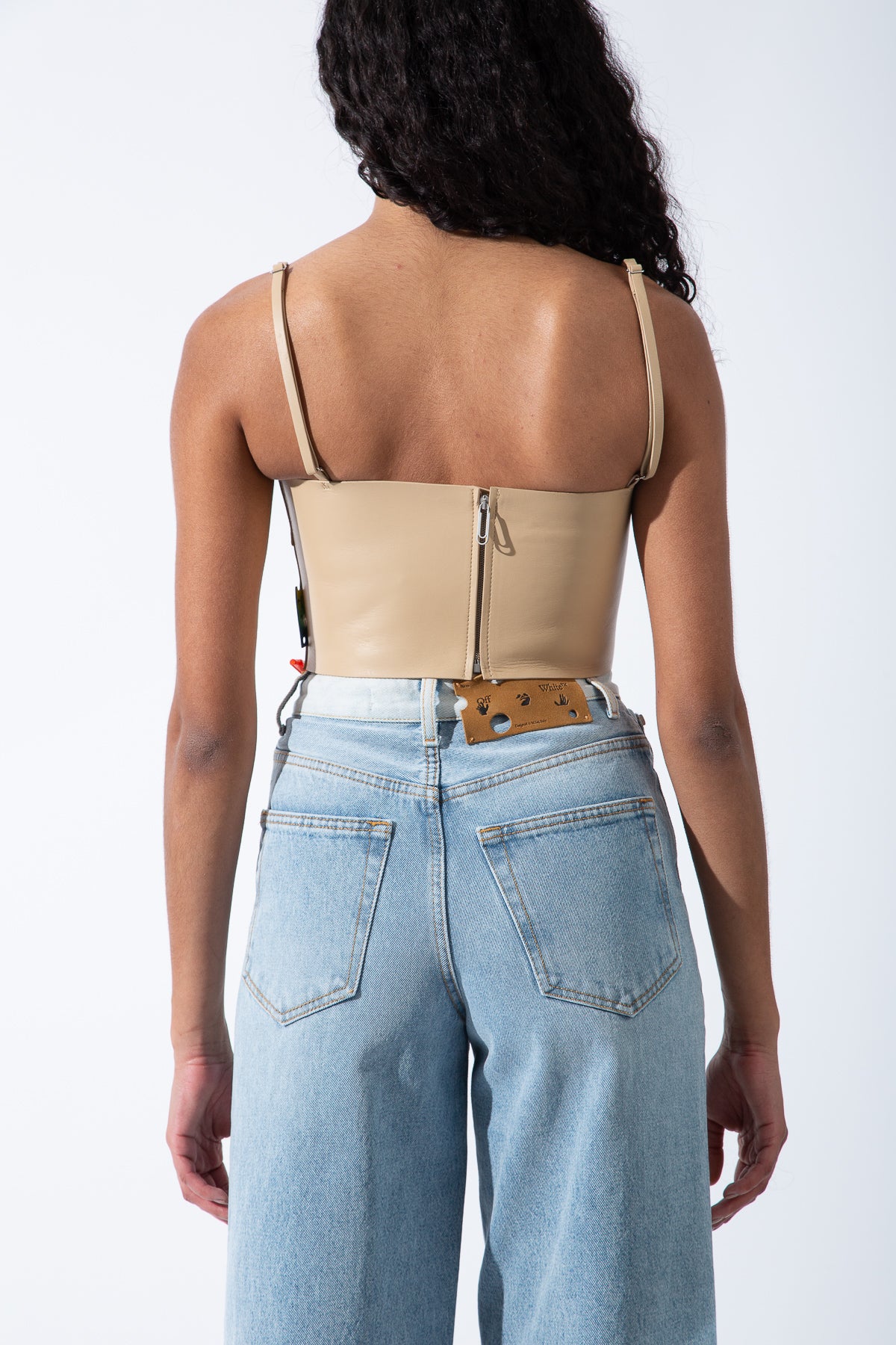 OFF-WHITE | LEATHER BUSTIER