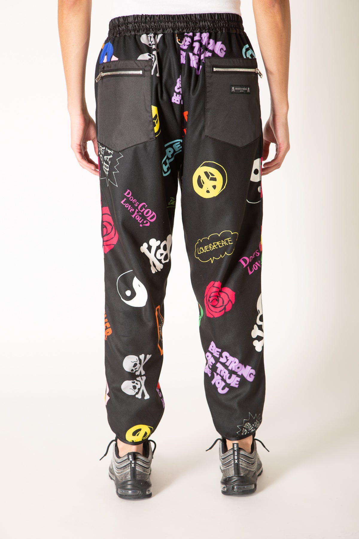 MASTERMIND | ALL OVER MOTIF TRACK PANTS - MAXFIELD LA