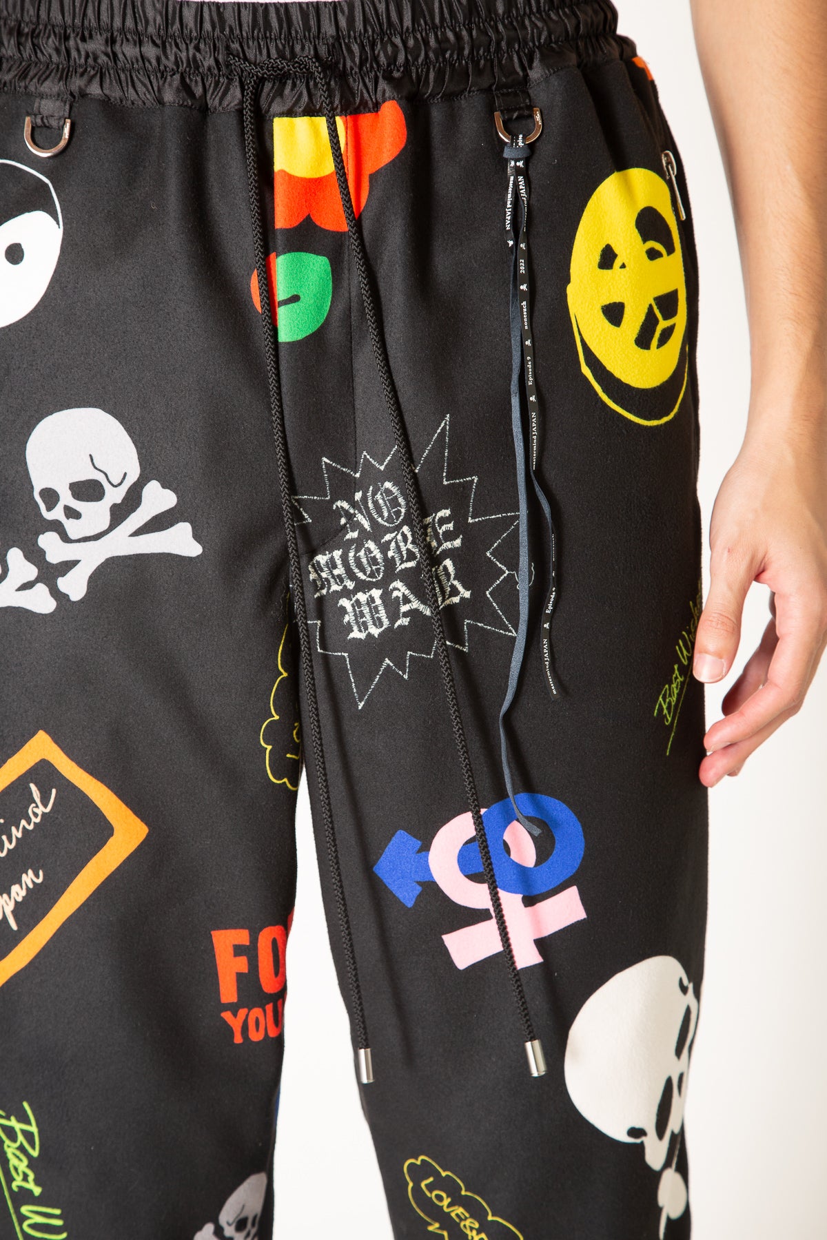 MASTERMIND | ALL OVER MOTIF TRACK PANTS - MAXFIELD LA