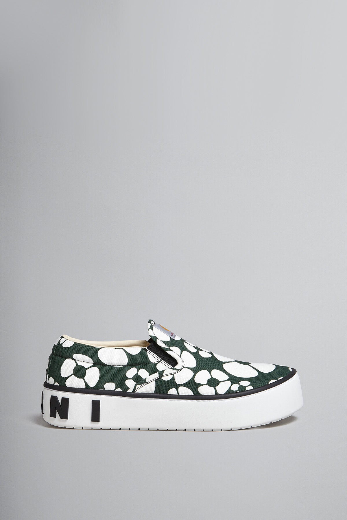 MARNI X CARHARTT | GREEN FLOWER PAW SLIP ONS - MAXFIELD LA