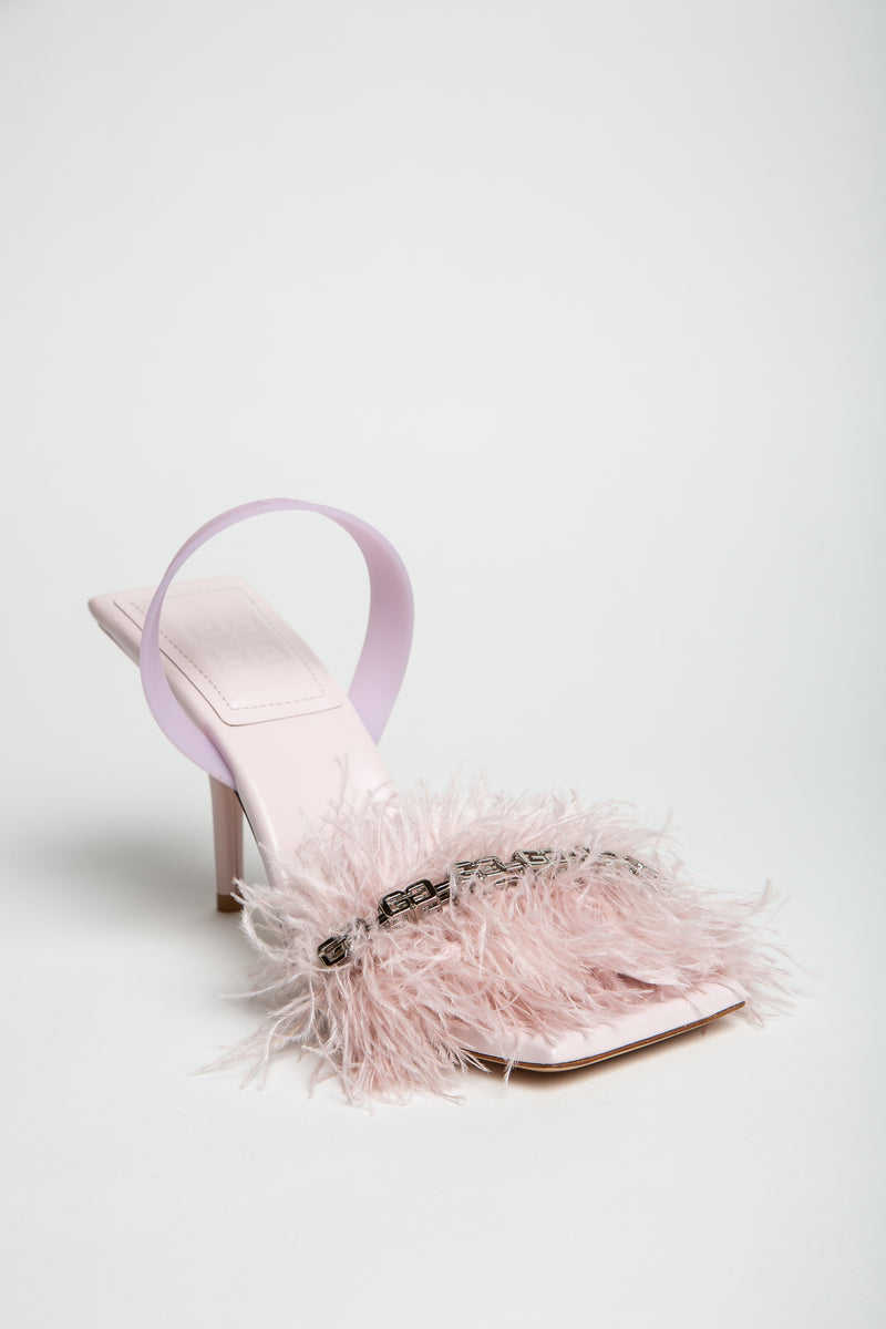 GIVENCHY | G WOVEN FEATHER SLINGBACKS
