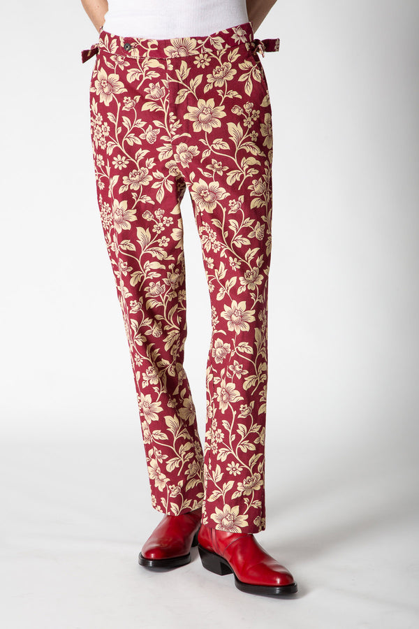BODE | FLORAL CORDUROY TROUSERS