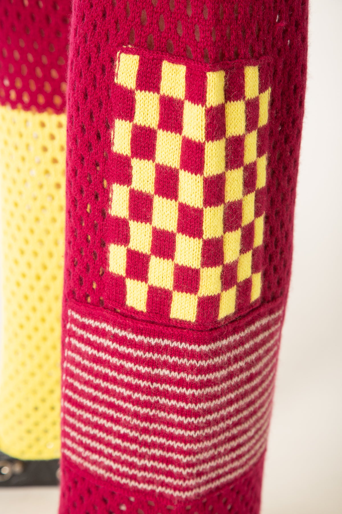 THE ELDER STATESMAN | LOOSE NET PATCHWORK PANTS - MAXFIELD LA