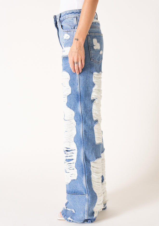 GIVENCHY | OVERSIZED DESTROYED JEANS – MAXFIELD LA