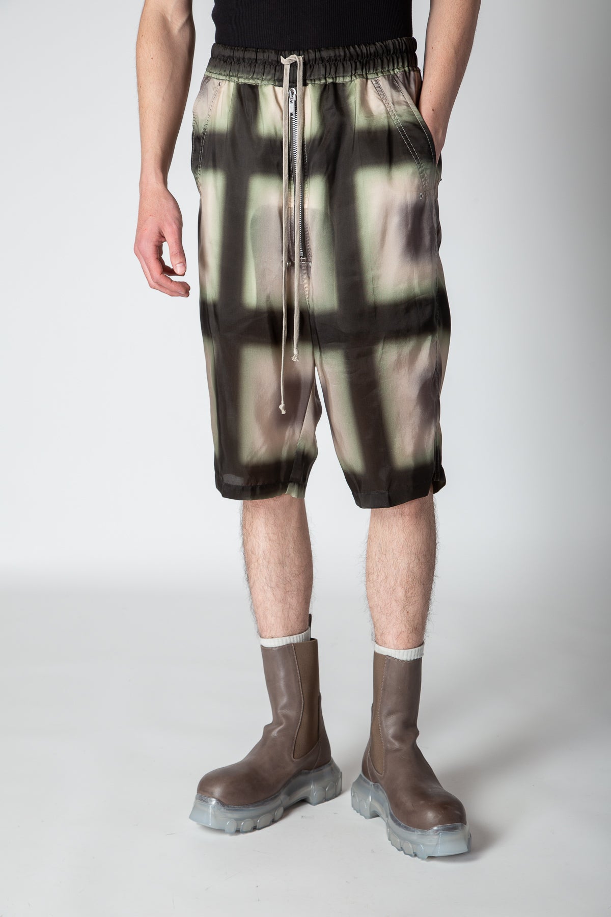 RICK OWENS | BELA POD PLAID SHORTS - MAXFIELD LA