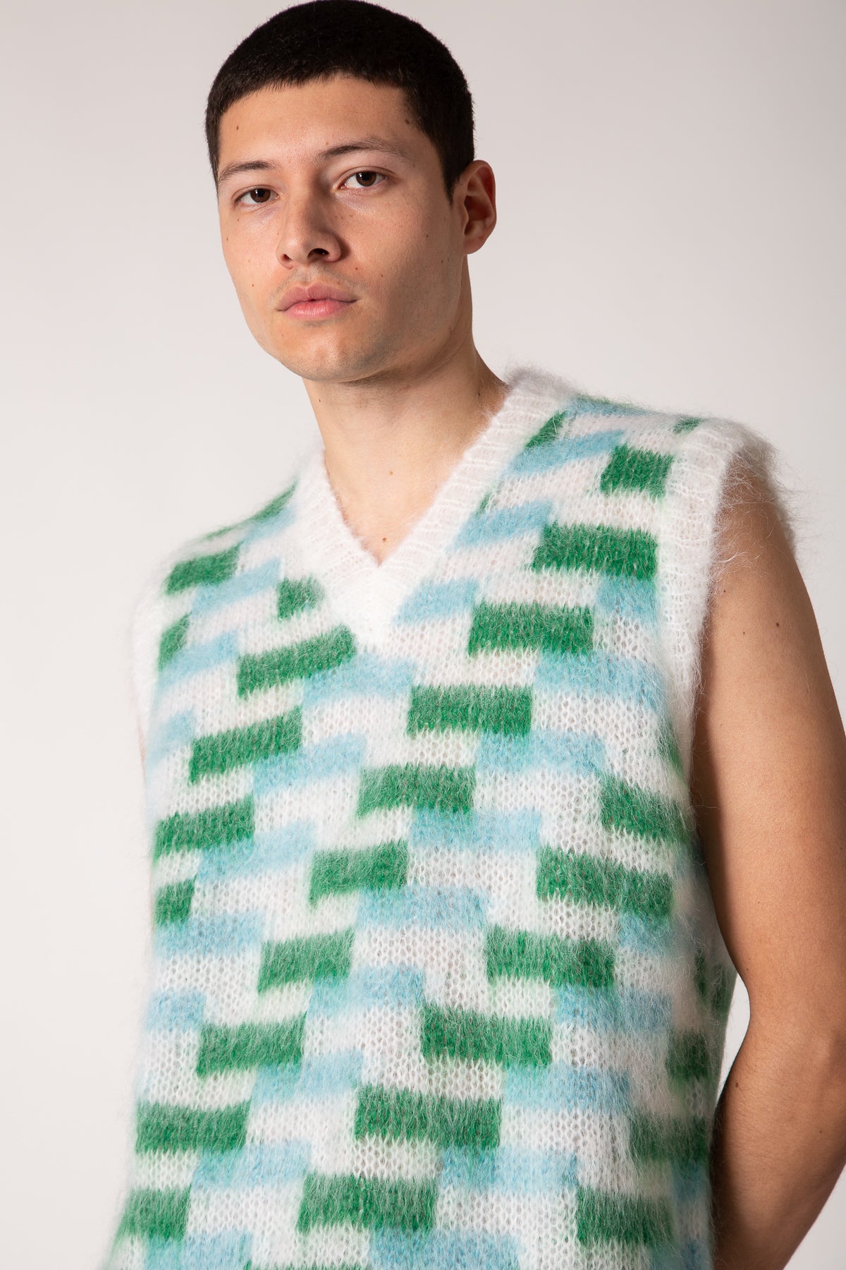MARNI | V-NECK SWEATER VEST - MAXFIELD LA