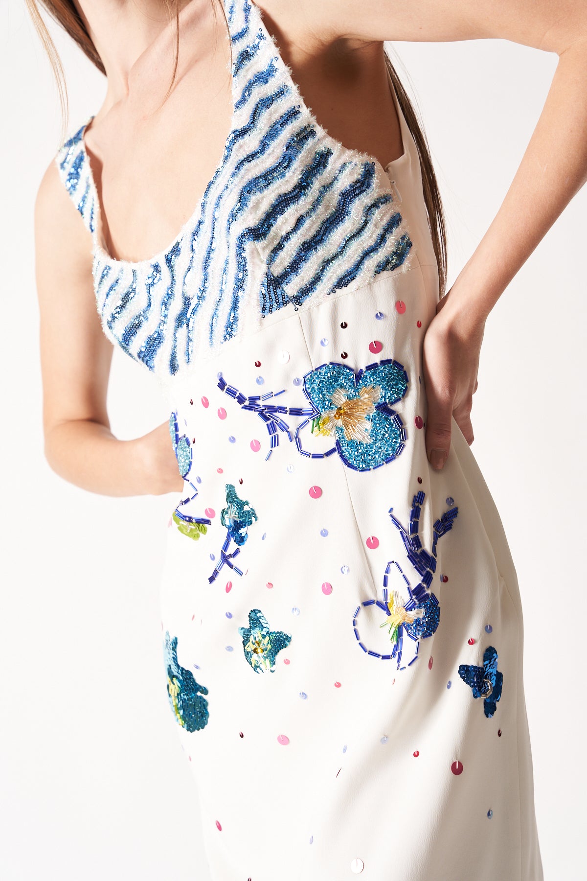 MARNI | BEADED FLOWER DRESS